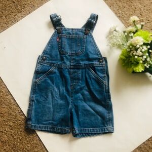 Levi's Blue Denim Overalls Classic One Piece